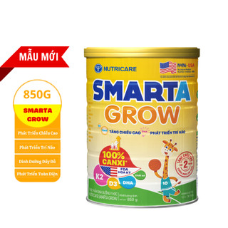 (Mẫu mới nhất+quà) Sữa bột Nutricare Smarta grow 850g