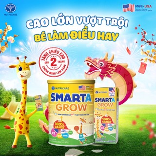 (Mẫu mới nhất+quà) Sữa bột Nutricare Smarta grow 850g