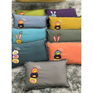 Gối cotton cho bé kèm ruột gối bông mềm mại thoáng khí, gối đi mẫu giáo cho trẻ nhiều màu