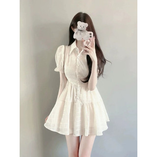 [Sale] Đầm Ulzzang Trắng Dáng Xoè - Kèm ảnh thật