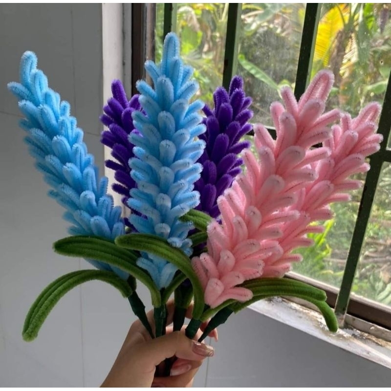 Hoa oải hương size L kẽm nhung