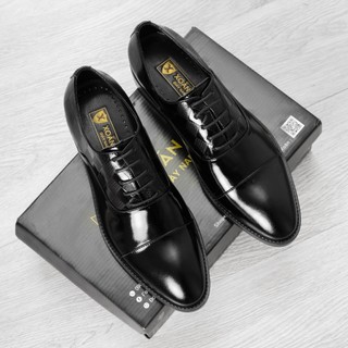  Giày Da Nam Công Sở Họa Tiết Ô Trám, Giày Da Nam Nhập Khẩu Cao Cấp Đủ Size 38-43 Mã G081