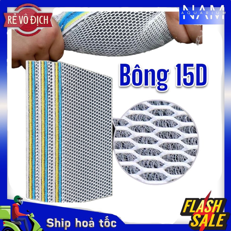 Bông lọc bể cá 8D 15D cao cấp siêu sạch