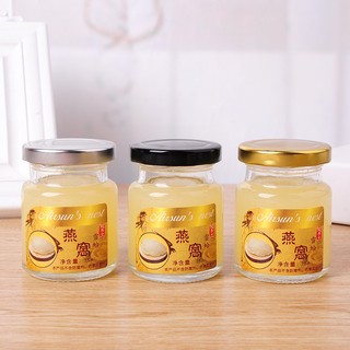 Hũ thủy tinh có nắp - hũ thủy tinh chưng yến đựng gia vị hũ tròn trong suốt 75ml