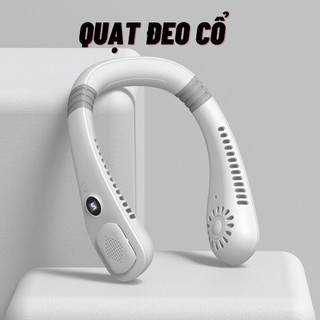Quạt đeo cổ tích điện mini siêu mát, kiểu dáng hợp thời trang