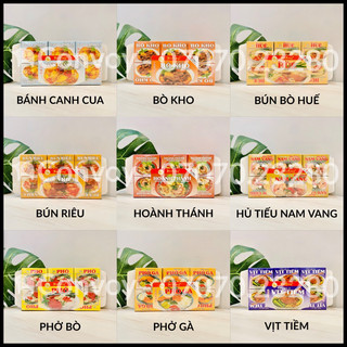 Lốc ( 12 Hộp Nhỏ ) Viên Gia Vị Bảo Long / BCC / Bò Kho / Huế / Riêu / Hoành Thánh / Nam Vang / Lẩu Thái / Phở / Vịt Tiềm