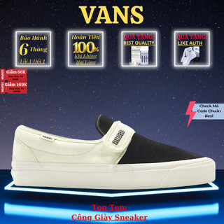 Giày vans , vans fog slip on dán bản cao cấp nhất full bill box phụ kiện đủ size nam nữ 36-43-công giày