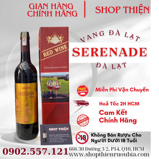 Vang đà lạt đỏ serenade 14.5% 750ml