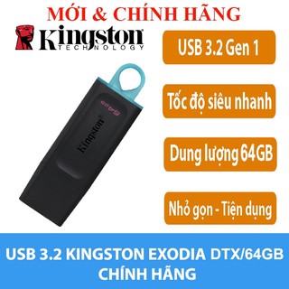 Usb 3.2 gen 1 kingston datatraveler exodia 64gb 32gb , dt100g3 32gb