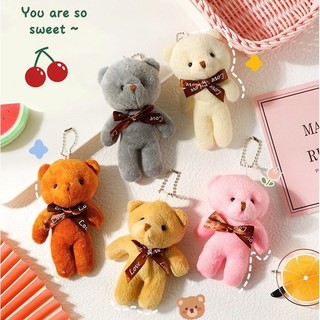 GCG🔥CÓ SẴN🔥Gấu bông mini, móc khóa gấu bông teddy, móc khóa gấu bông mini, móc chìa khoá keychain treo túi xách balo