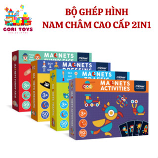 Bộ xếp hình nam châm Mideer Magenetic Game nhiều chủ đề cho bé
