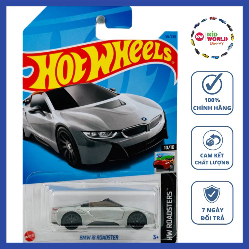 Xe mô hình Hot Wheels basic BMW i8 Roadster HKH44.