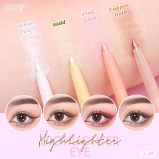 Bút kẻ bọng mắt ánh nhũ lấp lánh dạng gel ashley eye highlighter stick a 419 0.3g