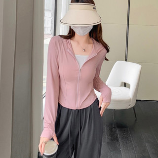 Áo chống nắng nữ, áo khoác chống nắng chống tia cực tím upf 50+ chất lụa băng ôm body av01