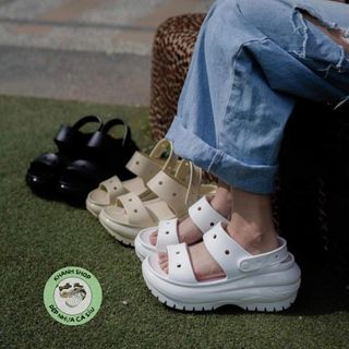 Dép sandal nhựa đi mưa crocs mega crush cao 8cm cho nữ