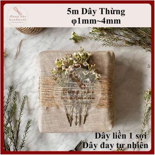 Dây thừng trang trí, 1mm, 1.5mm, 2mm, 3mm, 4mm, dài 5m