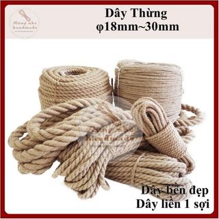 Dây thừng 18mm, 20mm, 25mm, 30mm, dây thừng trang trí, dây thừng làm handmade, xích đu, decor, kéo co