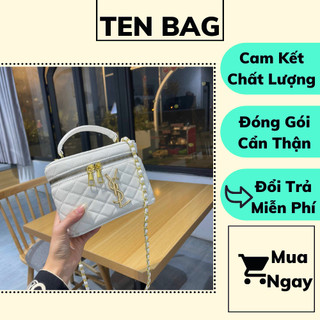Túi cốp Y S L size 18cm cầm tay có dây đeo chéo chất da PU sang chảnh đi tiệc siêu xinh