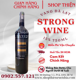 Thùng x 6 chai vang đà lạt đỏ strong 15 750ml