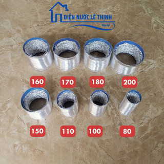 Ống bạc co giãn cuộn 3 MÉT thông gió hút mùi - ống bạc thông gió hút mùi
