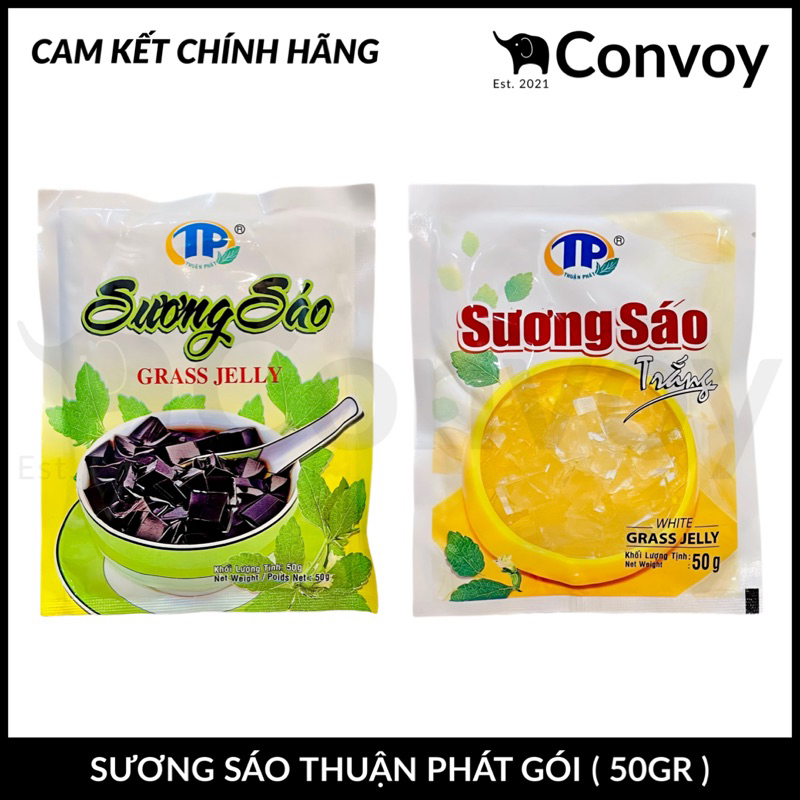 [ HÀNG CHÍNH HIỆU 100% ] Bột Sương Sáo Đen / Bột Sương Sáo Trắng Thuận Phát Gói ( 50gr ) / Thơm Ngon