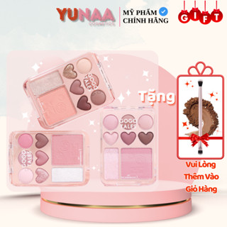   Y096  Bảng Phấn Mắt TRÁI TIM GOGO TALES 3 trong 1 - Phấn Mắt Má Hồng Highlight 