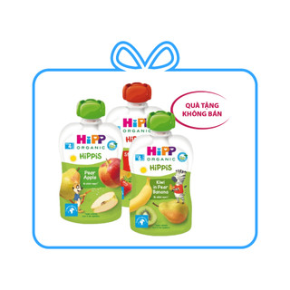 [HÀNG TẶNG KO BÁN - Ngẫu nhiên] Dinh dưỡng ăn dặm 100% trái cây nghiền Organic HiPPiS (Burine) 100g