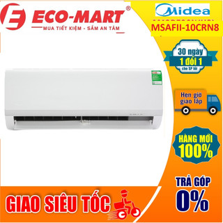 Msafii-10crn8 điều hòa midea 1 chiều r32, 9000btu, 1hp 10crn8 hàng thái lan