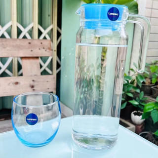 Set Bình ly cao cấp bình thuỷ tinh 1,1 lít + 1 ly 350ml Luminarc