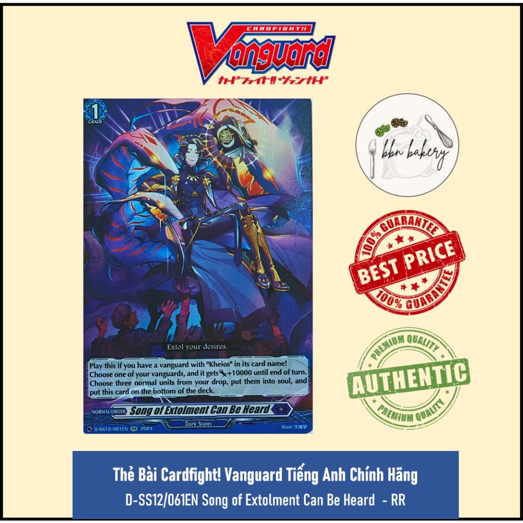 Thẻ Bài Vanguard Chính Hãng Bushiroad Tiếng Anh:Song of Extolment Can Be Heard-D-SS12/061EN - RR