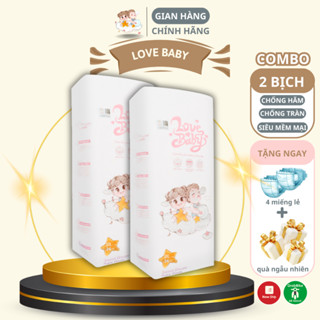 Tã dán sơ sinh, bỉm quần cho bé COMBO 2 BỊCH, tã quần chống hăm thoáng khí Pinkdream Love Baby