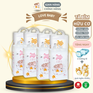 Tã quần, tã dán cho bé Pinkdream Lovebaby hữu cơ cao cấp, bỉm dán, bỉm quần em bé đủ size 3 - 25kg