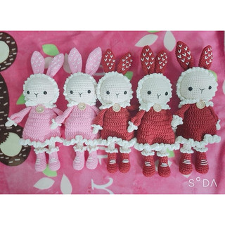 Cặp thỏ Mimi và Miti len handmade xinh xắn