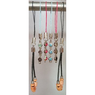10 sợi dây móc khóa Nhật gỗ quý/thủy tinh hay pha lê