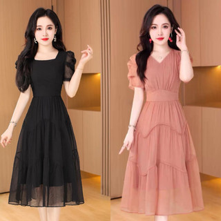 Đầm trung niên, váy trung niên H44 thiết kế trẻ trung sang trọng, thanh lịch, món quà tặng mẹ