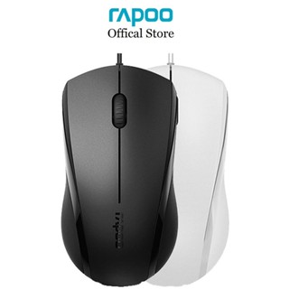 Chuột máy tính có dây Rapoo N1200 Silent/ N1600 Silent - không tiếng ồn (Mắt đọc 1000DPI)