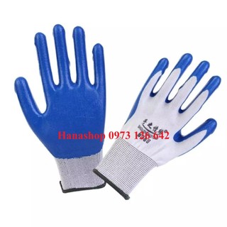 Găng tay 388 bảo hộ lao động phủ sơn, găng tay phủ PU, găng tay 388