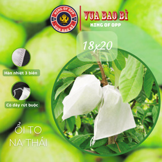 100 Túi 18x20cm Túi Bọc Trái Cây Ổi, Xoài, Na, Dưa To Có Dây Buộc - VUA BAO BÌ