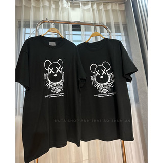 ÁO THUN UNISEX ĐEN BEARBRICK ĐỦ SIZE kèm ảnh thật