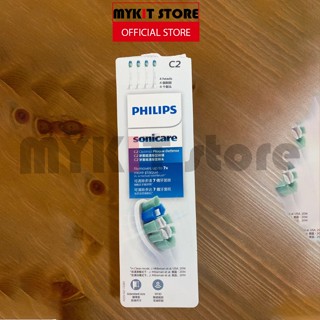 Đầu Bàn Chải Điện C2 Philips Sonicare  HX9024/67 Làm Sạch Mảng Bám, Sạch Sâu - Bộ 4 Cái - Trắng - Hàng Chính Hãng
