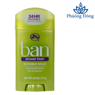(Hàng Mỹ) Sáp khử mùi nữ Ban Shower Fresh Invisible Solid 73g