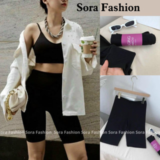  Quần Legging Nữ Đùi Cạp Cao Sora Fashion Quần Legging Đùi Nâng Mông Ôm Bó Chất Liệu Cotton 134 