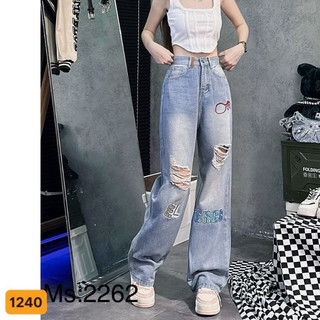 9 MẪU Quần Jean dày dặn Nữ Baggy ống rộng Hàn Quốc bao đẹp rẻ thời trang nhất 2024, bao đẹp chất lượng.( CHO ĐỔI TRẢ)