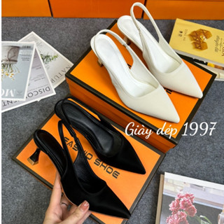 Giày cao gót 5 phân quai hậu mũi nhọn full hộp chất tuyết nhung siêu xịn ( TA18 )