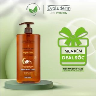 Dầu gội dành cho tóc rất khô và bị hư tổn Evoluderm Shampoing Nourrissant Argan Divin 1000ml-15269