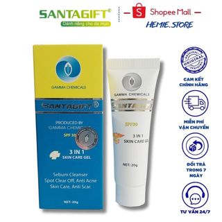 Kem Mụn SANTAGIFT - Trắng sáng - Ức chế sắt tố - Chống nắng - 20g
