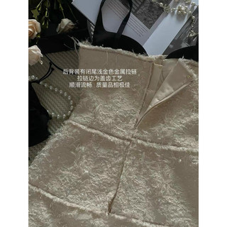 đầm dạ hai dây thiết kế phối màu qccc