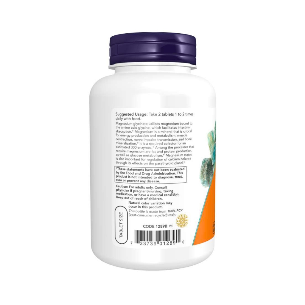 [TRỢ GIÁ - BÁN CHẠY] Viên Uống Magnesium Bisglycinate NOW Tăng Trí Nhớ Tập Trung Giảm Căng Thẳng (180 viên) - YoungFit