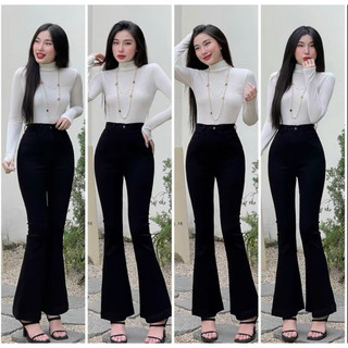 Quần tây đen ống loe s-3xl - alh01