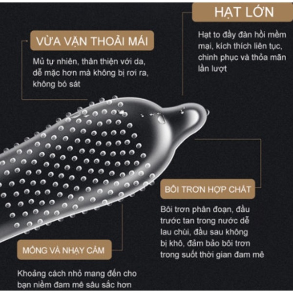 Bao cao su size nhỏ 45mm G-SMALL có gai, bcs size nhỏ siêu mỏng hộp 10 cái